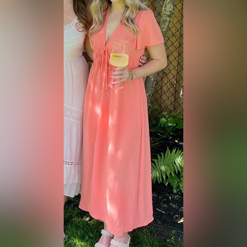 See You Monday Coral Dress